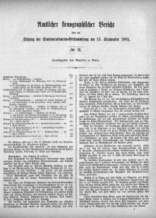 No. 31, 15. September 1881