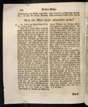 404-412, Articul 7. Wem das Altar-Opfer aufgeopfert werde?; ...