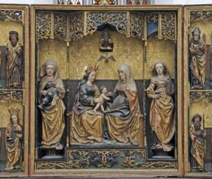 Annenaltar — Anna Selbdritt zwischen den heiligen Elisabeth und Maria Magdalena