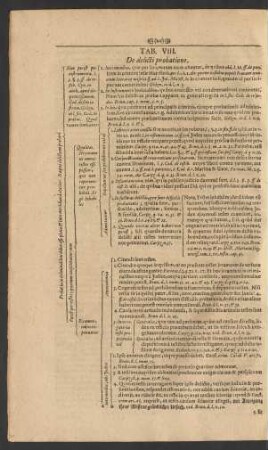 Tab. VIII. De delicti probatione