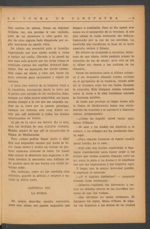 Capítulo VIII - La huida