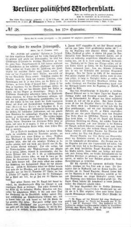 No 38, 17. September 1836