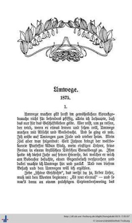 Umwege.