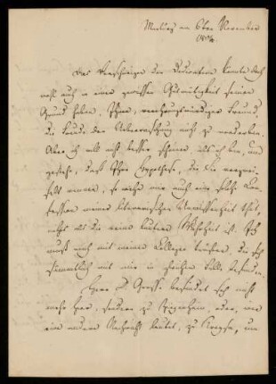 Brief von Philipp Friedrich Weis an Gustav Hugo, Marburg, 6.11.1804