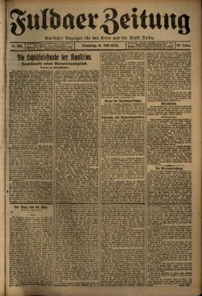 Ausgabe vom Dienstag, den 11. Juli 1922.