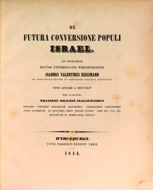 De futura conversione populi Israel