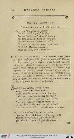 Canto secondo