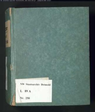 Gogerichtsregister Vogtei Schötmar 1595-1596, 1599-1600, 1607-1618, 1640, o. D.
