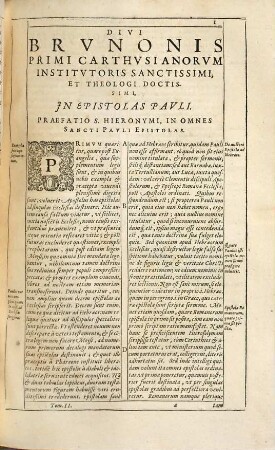 Opera omnia : nunc tandem recensita, ac tribus tomis distincta, 2. Continens Expositiones In omnes Epistolas Pauli