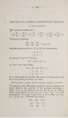 Solution of a partial differential equation.