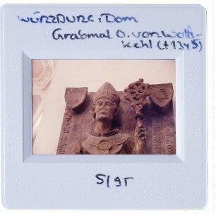 Wolfskeelmeister, Grabmal des Bischofs Otto II. von Wolfskeel,Würzburg, Dom