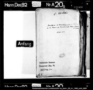 Privatschreiben des Bundestagsgesandten G.F. von Martens (+1821 Apr. 21) an den Staats- und Kabinettsminister Graf von Münster