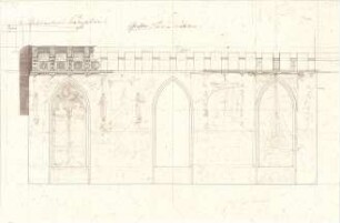 Gärtner, Friedrich von; München; Wittelsbacherpalast - Großer Speisesalon (Längsschnitt)