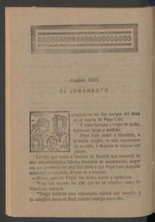 Capítulo XXVI - El juramento