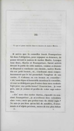 II. Ce qui se passa ensuite dans la maison de maître Martin