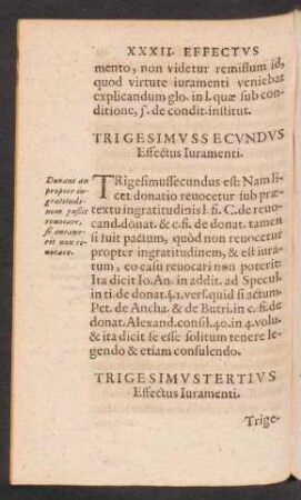 Trigesimus Tertius Effectus Iuramenti.