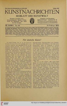 Nr. 10 (15. Februar 1914)