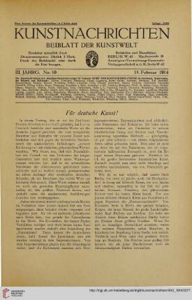 Nr. 10 (15. Februar 1914)