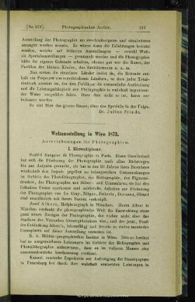 Weltausstellung in Wien 1873