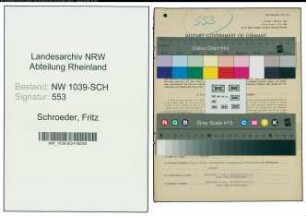 Entnazifizierung Fritz Schroeder , geb. 23.03.1905 (Gastwirt)