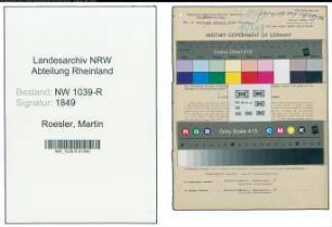 Entnazifizierung Martin Roesler , geb. 20.11.1913 (Maschinentechniker)