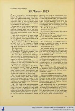 30. Januar 1933.