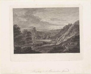Der Eingang in den Plauenschen Grund vom Dorf Plauen bei Dresden nach Süden, aus Beckers Plauenschem Grund 1799