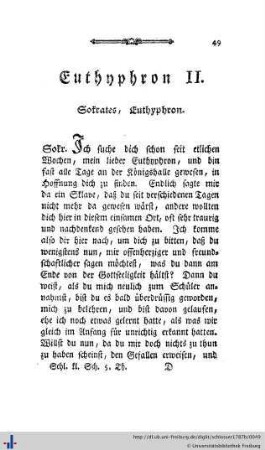 Euthyphron II.