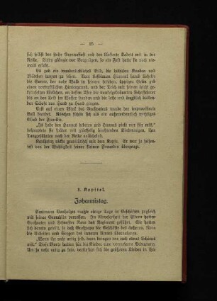 3. Kapitel. Johannistag.