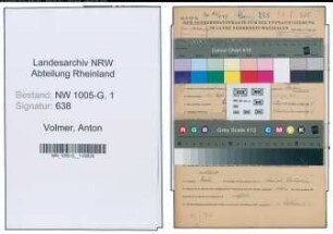 Entnazifizierung Anton Volmer , geb. 16.09.1909 (Landwirt)