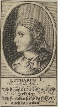 Bildnis von Lotharius I., Kaiser des Römisch-Deutschen Reiches