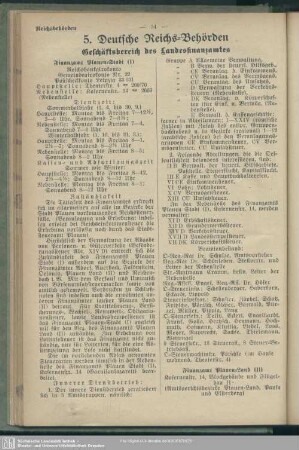 5.Deutsche Reichs-Behörden : Deutsche Reichs-Behörden