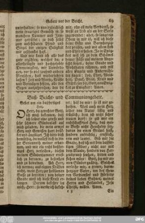 Buß- Beicht- und Communiongebete.