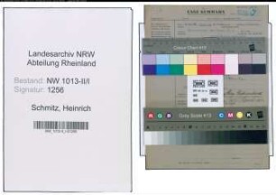 Entnazifizierung Heinrich Schmitz , geb. 14.03.1906 (Schreiner)