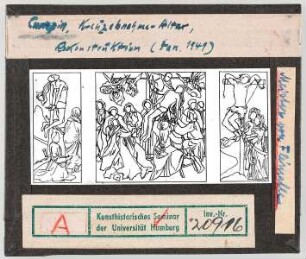 Meister von Flémalle (Robert Campin), Kopie, Kreuzabnahme-Altar, Rekonstruktion
