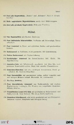 Möbel (Nr. 165-254)