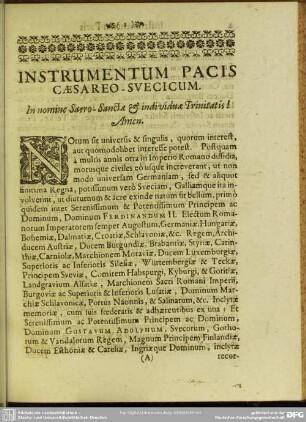 Instrumentum Pacis Caesareo-Suecicum