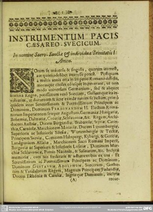 Instrumentum Pacis Caesareo-Suecicum
