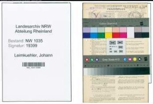 Entnazifizierung Johann Leimkuehler , geb. 18.03.1903 (Schlosser)
