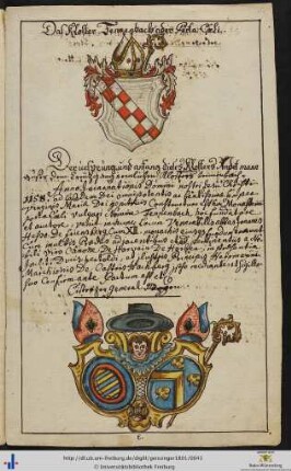Das Kloster Tennenbach oder Porta Coeli.
