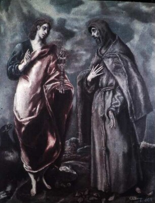 Johannes der Evangelist und der heilige Franziskus