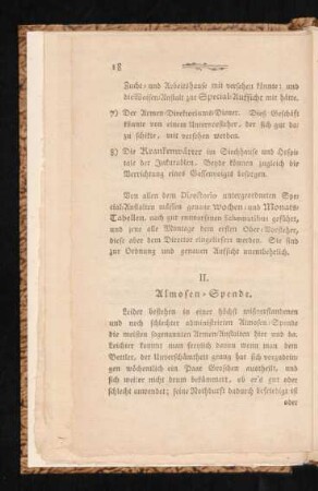 II. Almosen-Spende