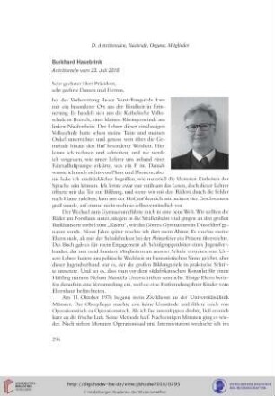 Antrittsrede vom 23. Juli 2016