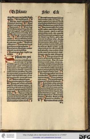 Ex menechivis Plauti elegantie et autoritates.