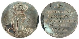 1/12 Speziestaler (5 Schilling), Dänemark, Kgl. Linie: Christian VII (1766 - 1808)