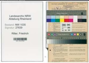 Entnazifizierung Friedrich Ritter , geb. 22.09.1893 (Schlosser)