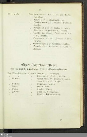 Ehren-Bezirksvorsteher des Königlich Sächsischen Militär-Vereins-Bundes