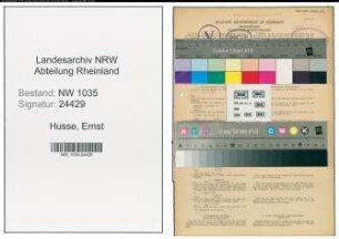 Entnazifizierung Ernst Husse , geb. 17.01.1902 (Heizer)