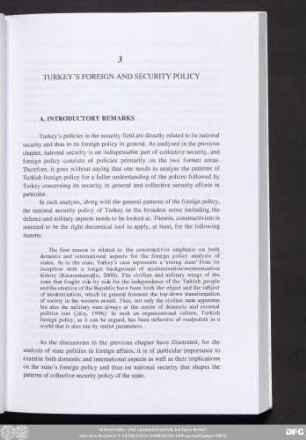 3 Turkey's Foreign And Security Policy