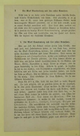 1. Die Markt Brandenburg und ihre ersten Bewohner